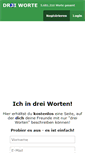 Mobile Screenshot of drei-worte.de